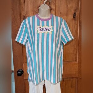 Nickelodeon‎ Blue and Purple Short Sleeve Tee